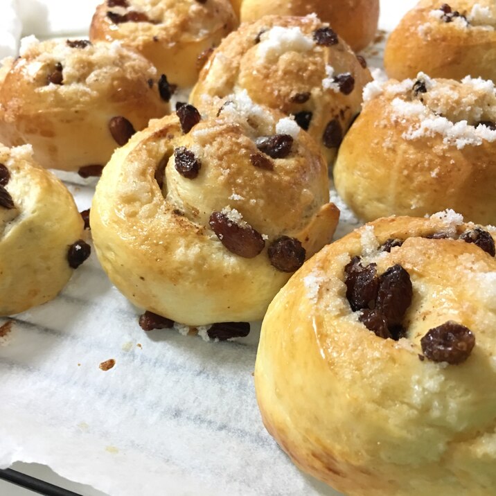 手ごねレーズンパン♩次の日もふわふわ‼